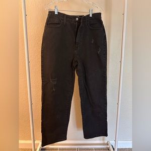 Universal Threads Black Vintage Straight Jeans